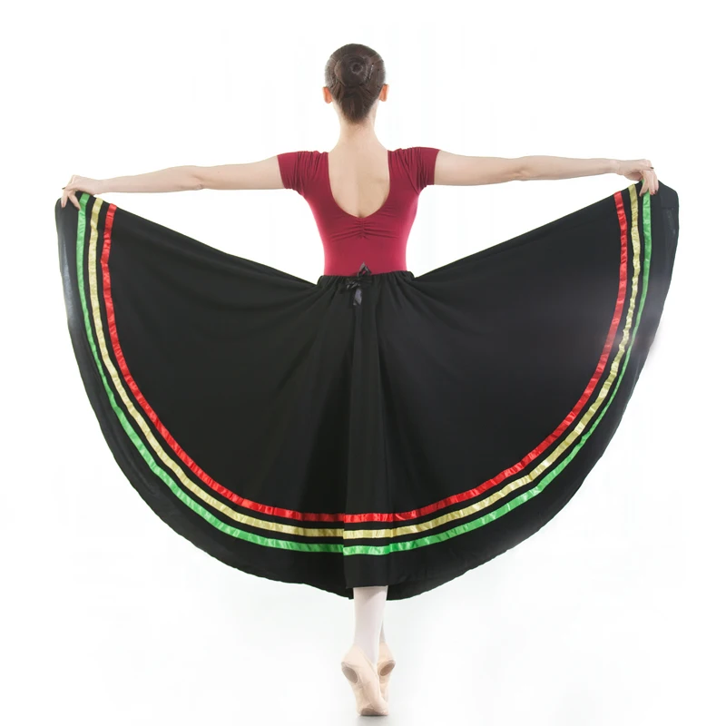 
Factory Direct Selling Classical Stain Polyester Characteristic Dress Dance Dress For Women 