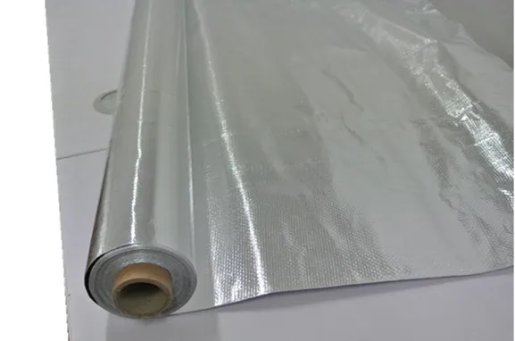 double side MPET reflective woven foil for roof sarking