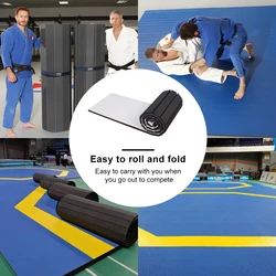 Custom 1.5m 4cm Judo Bjj mma wrestling Puzzle taekwondo Rollout martial arts xpe foam mats
