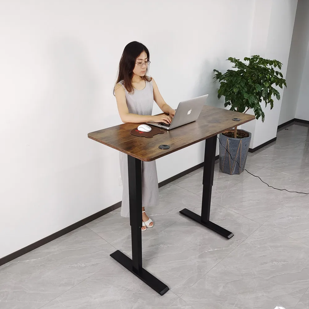 electric adjustable lift up and down standing desk for office