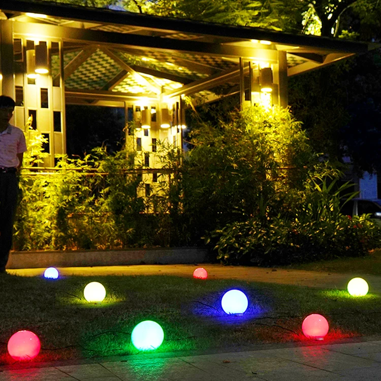 YUNDUO 8 Beads Holiday Project Yard Decoration Landscape Waterproof Outdoor IP55 8W Solar Led Garden Bollard Light