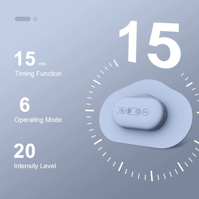 New Portable Muscle Stimulator Device Wireless Tens Menstrual Period Cramp Pain Relief Tens Unit Body Massager