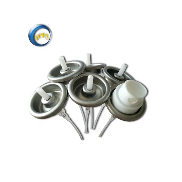 Серебристая алюминиевая чашка, аэрозольный насос, клапан и привод насоса, аэрозоль для увлажнения