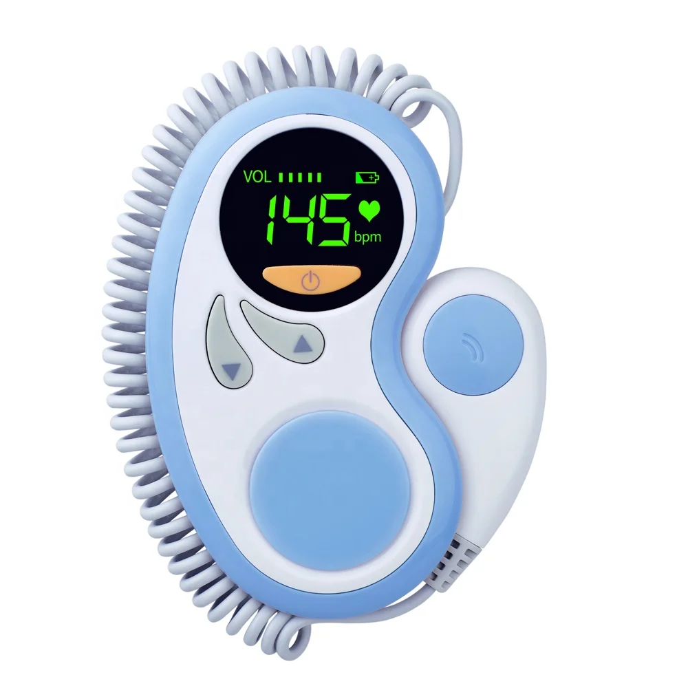 CE approved smart portable pregnant women fetal doppler hospital used medical equipment fetal doppler