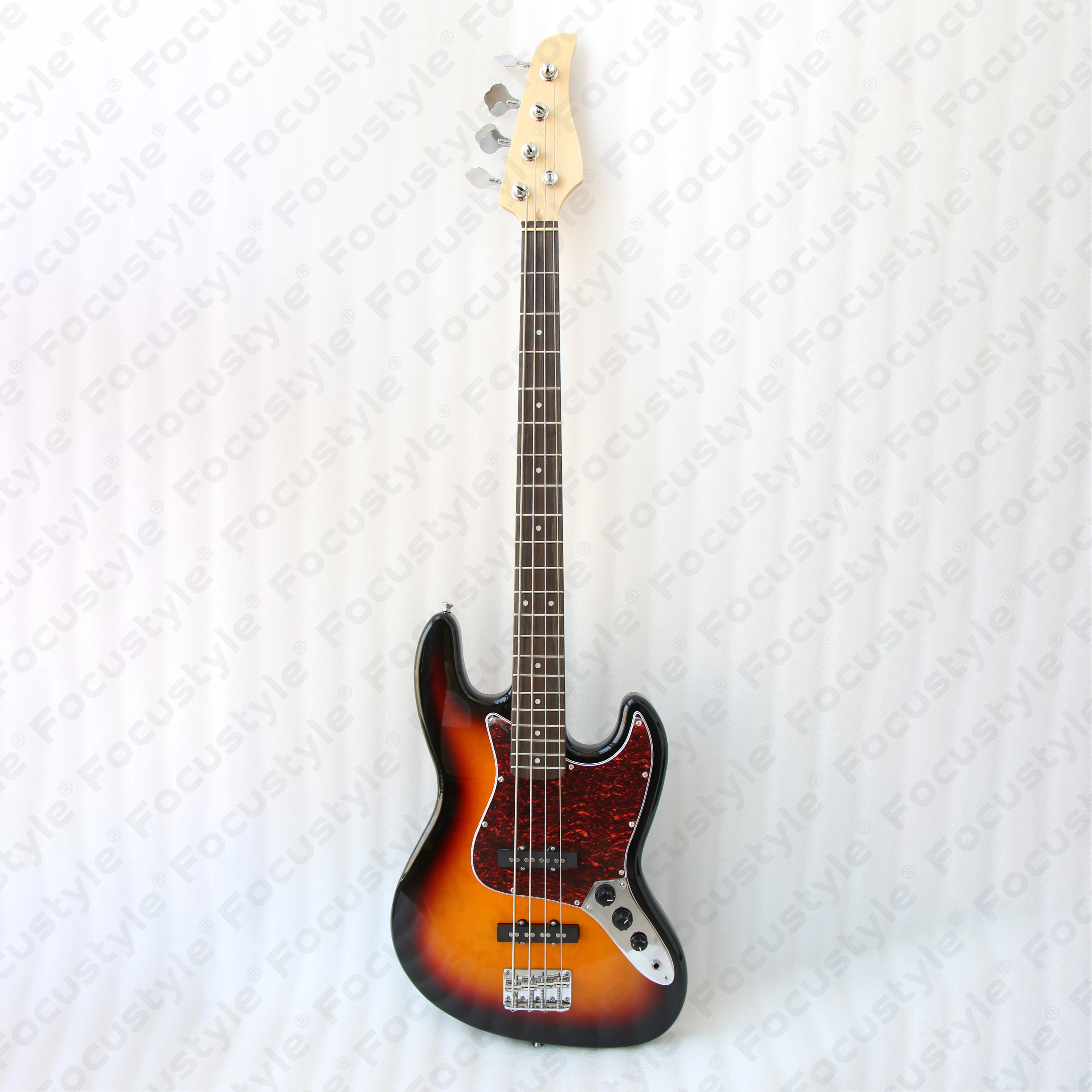 OEM Chinese Wholesale Price Good Quality Colorful JB Style 4 String Basswood Electric Bass Guitar