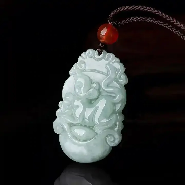 Wholesale Twelve Chinese horoscope jade necklace Guardian Pendant Jade Necklace