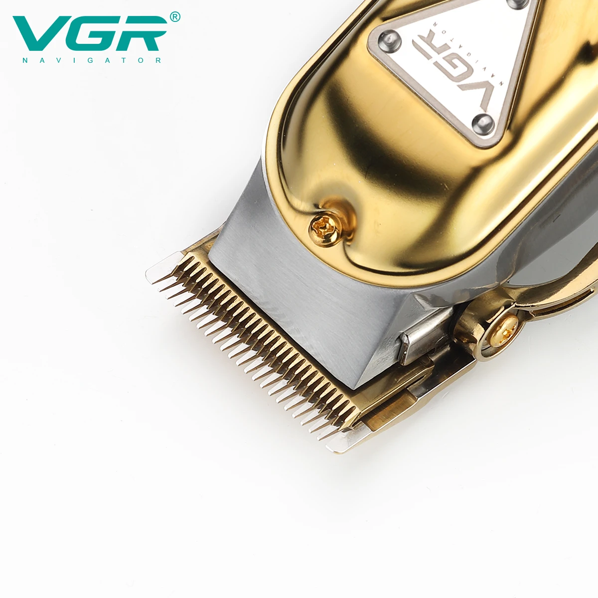 Профессиональный парикмахерский триммер VGR V140 полностью Металлическая машинка для стрижки волос электрические фитильные машинки с большим аккумулятором и светодиодным