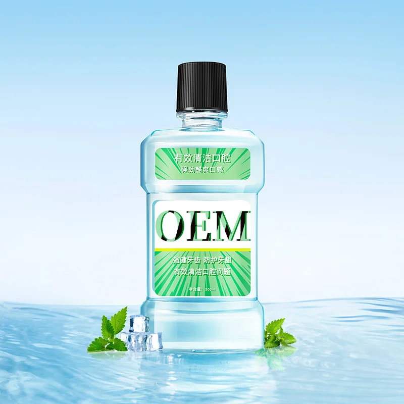CokeLife OEM Mint Liquid Mouthwash Alcohol Free Mouth Wash Oral Care Pulling Oil Oral Health Teeth Whitening Organic Mouthwash