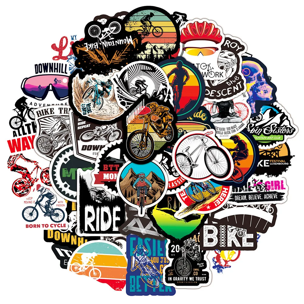 50pcs outdoor graffiti stickers mountain bikes decorative skateboards water bottles luggage car sports graffiti stickers