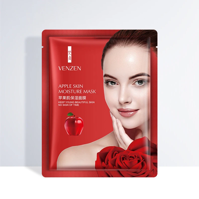 OEM  ODM  Private Label best Acne Facial Mask Hyaluronic apple Moisturizing Brightening Sheet Mask Korea