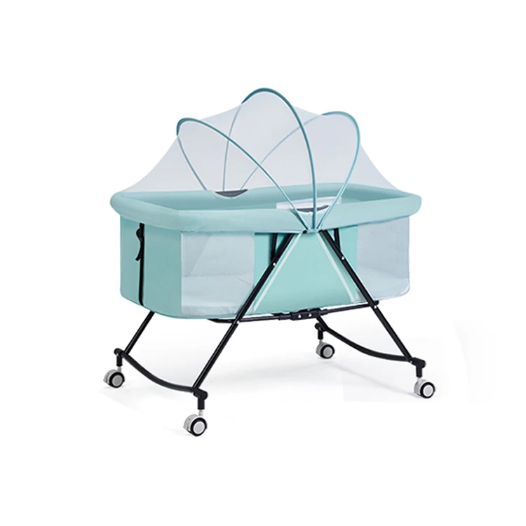 Portable Folding Outdoor Travel Baby Cot Bassinet Bed Accept Custom Color