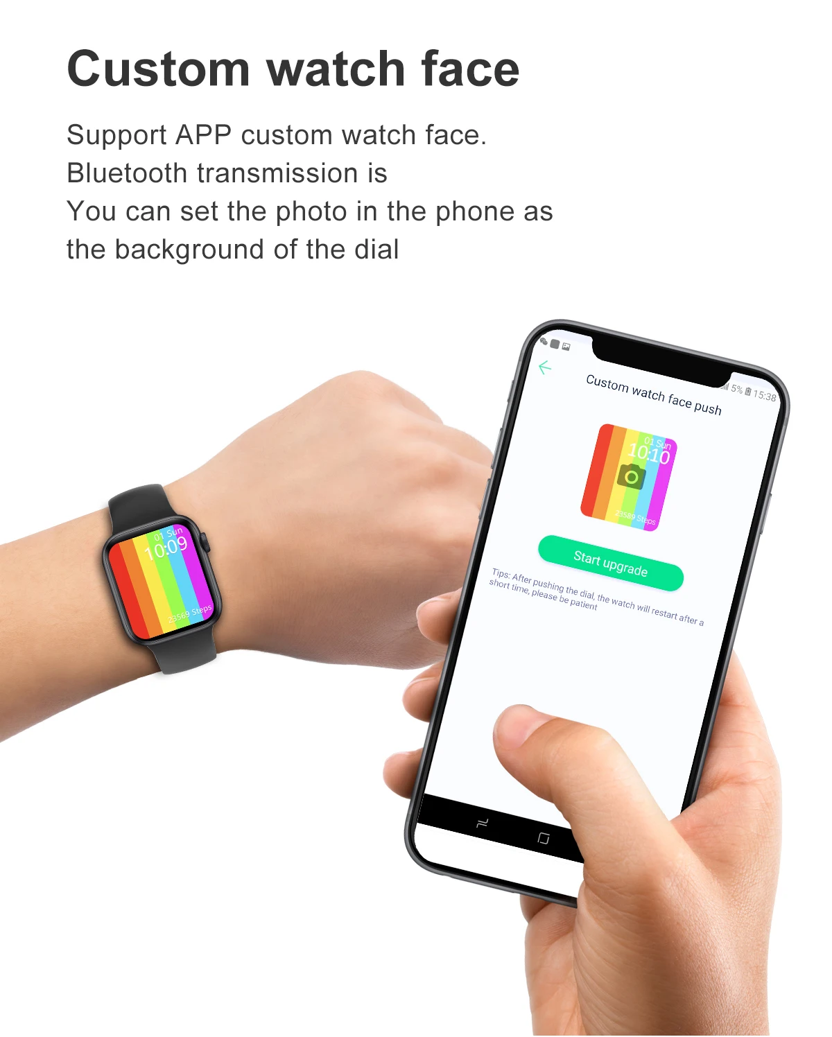 Smart Watch DT100 Pro+ BT Call IP68 Waterproof ECG Heart Rate Monitor Customize Watch Face Call DT100pro Plus Smart Watches