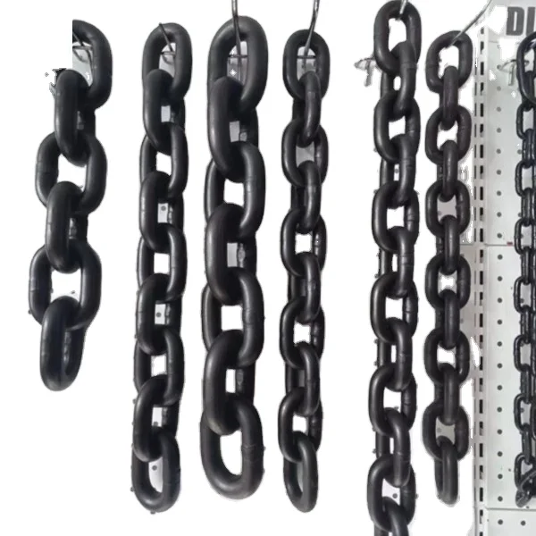 G80  18X54mm  lifting load chain welded black chain grade 80 alloy steel lifting chain