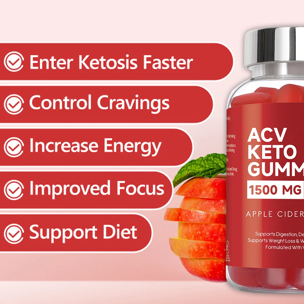 OEM Органическая добавка Keto Acv для похудения мармелаи яблочного уксуса
