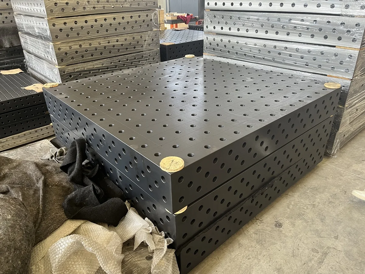 Cast Iron Welding Table, Inspection and Measurement Flat Platform, Welding Assembly Clamp To