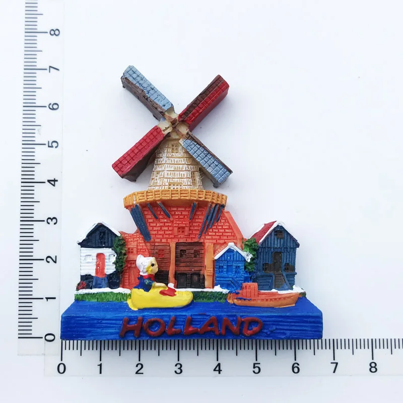 Netherlands Souvenir Gifts Amsterdam Giveaways Bicycle Tulips Klompen Shoes Gifts Dutch Windmill Fridge Magnet Holland Souvenirs