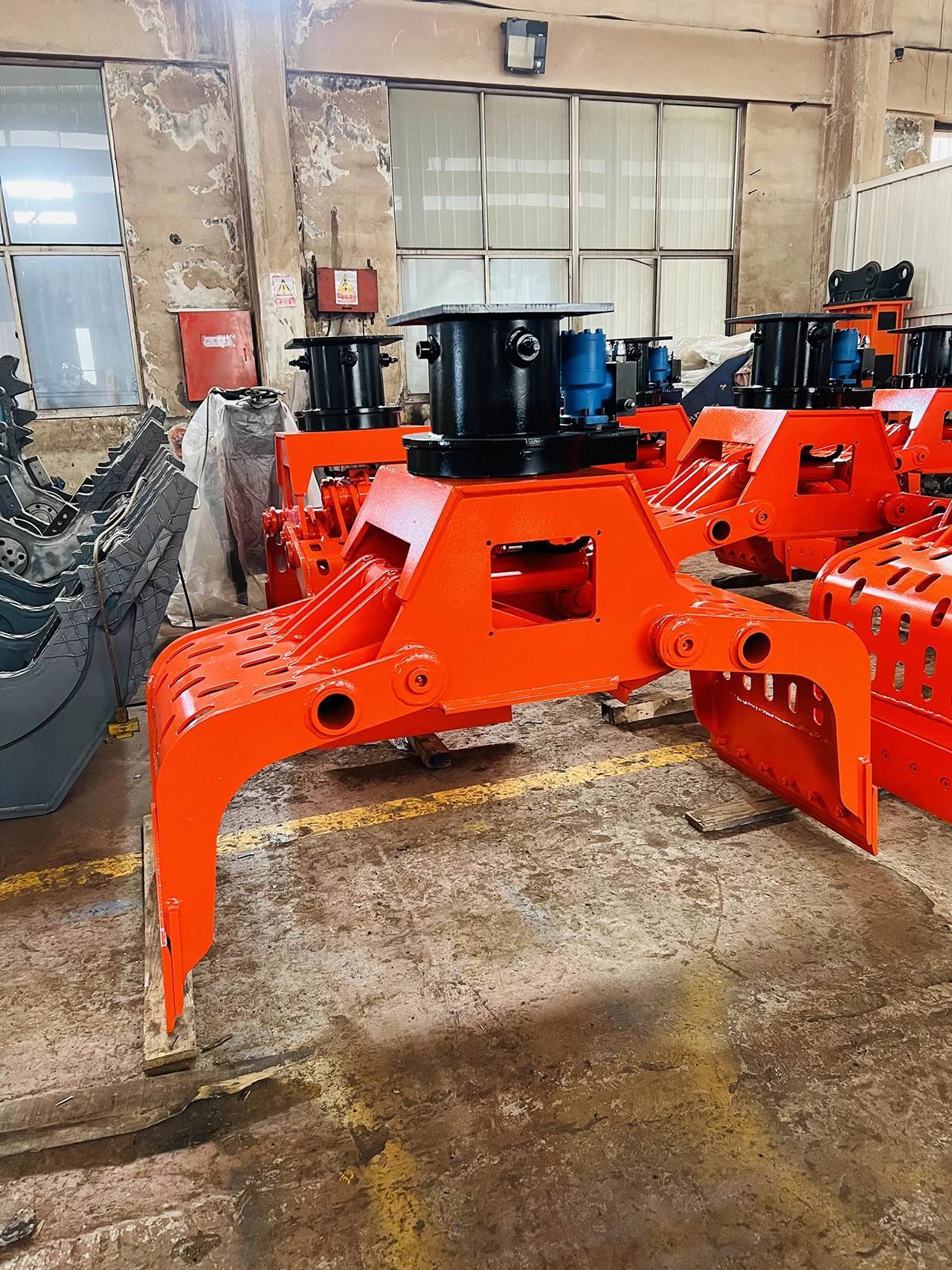 Yantai WEIXIANG hydraulic rotator grapples demolition sorting gripper