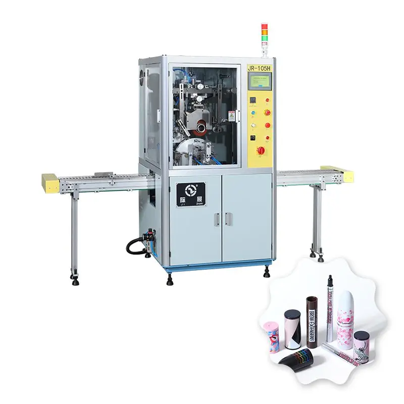 High speed automatic thermal transfer printer for round lipstick Tube with Auto Loading and Unloading