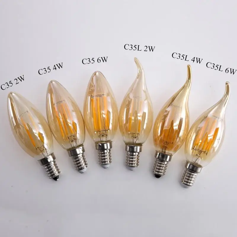 E26 E27 B22 LED Dimmable Vintage Edison Led Bulbs 2W 4W 6W 8W Antique Style Edison Light Bulb 110V 220V LED Filament Light Lamp