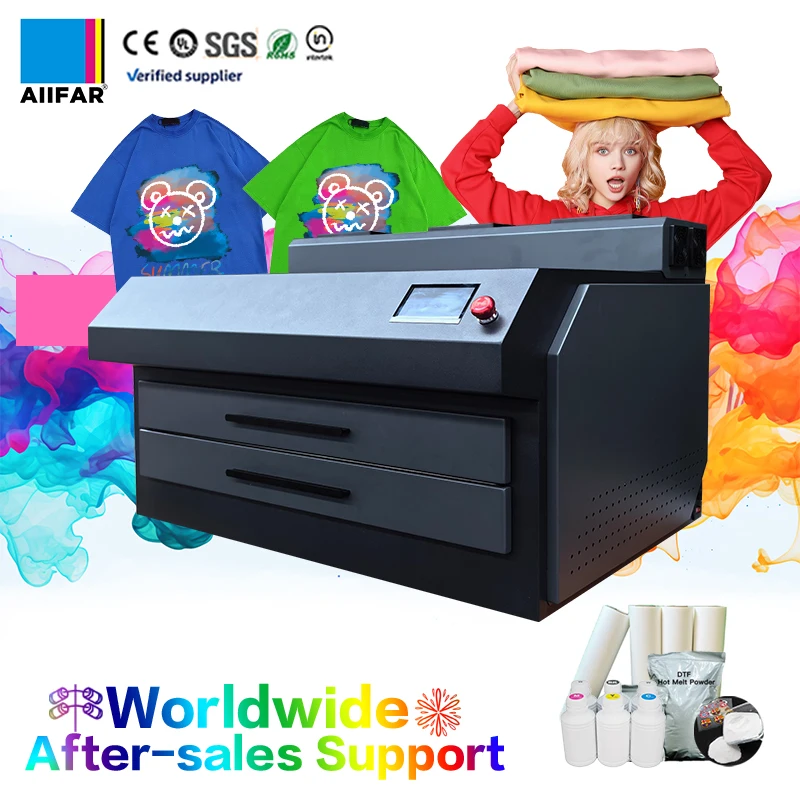 AIIFAR Fully Automatic Double Layer DTF Dryer Oven New Multifunctional A3/A4 Dimension for Curing Manufacturing with Pigment Ink