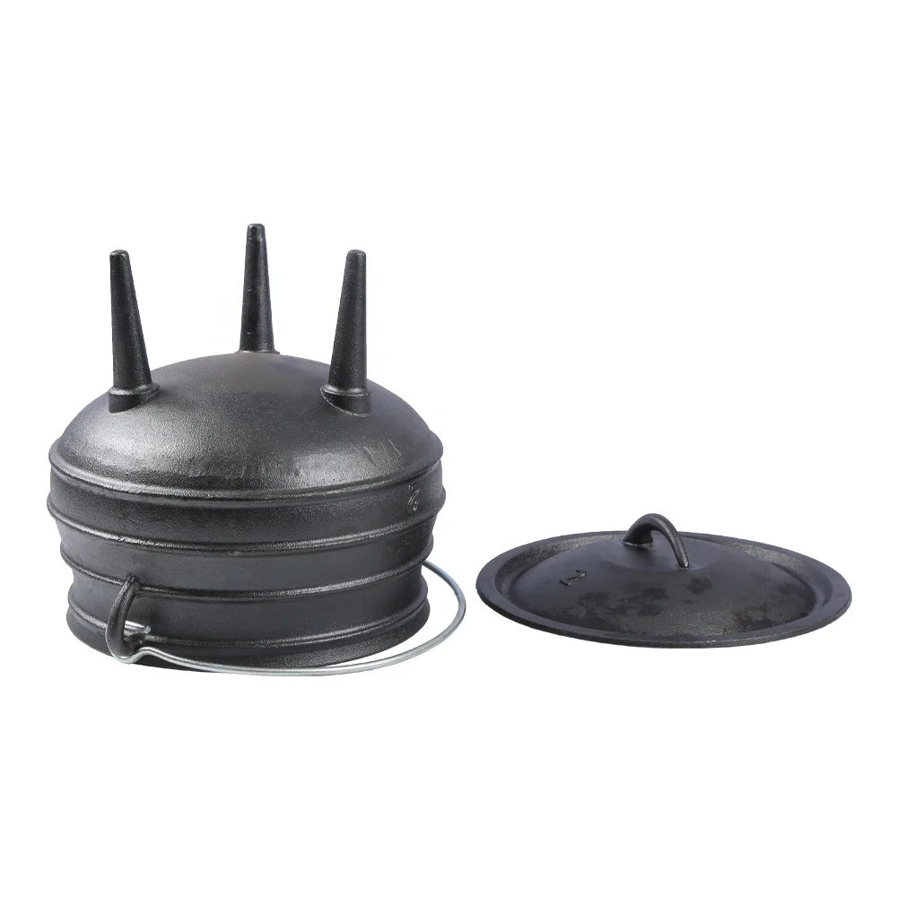 Wholesale Pre-seasoned South Africa Cast Iron Three 3 Legged Legs Potjie Pot Cauldron