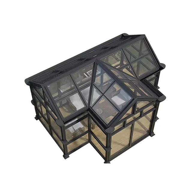 Chinese Style Veranda with Aluminium Roof Customized Aluminum Sun Room High Quality Aluminum Sun Room/Winter Garden/Glass House