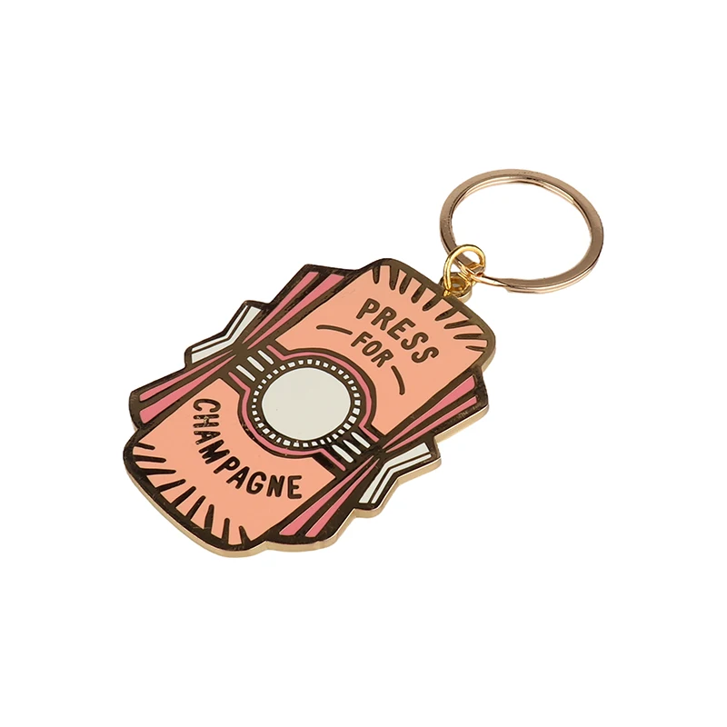 metal keychains Wholesale Custom Premium Iron Keychain High Quality Personalized Metal Coin Holder with Digital Printing