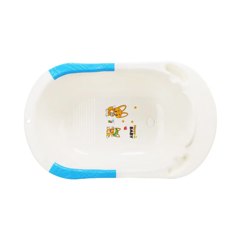 Лучшая цена, Детская ванна, симпатичная мультяшная ванна, нескользящая Детская ванна, пластиковая однотонная Ванная для новых детей