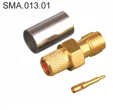 SMA/RPSMA FEMALE CRIMP for LMR240/RG8X