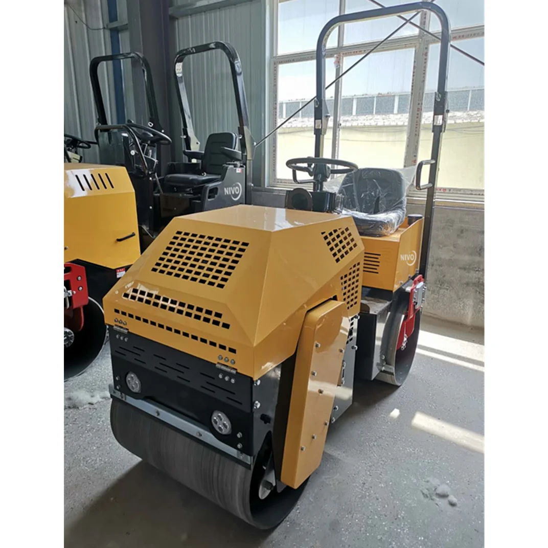 NIVO YNC1H 1000KG mini  vibratory roller compactor hydraulic honda gasoline 1ton 2ton road roller parts
