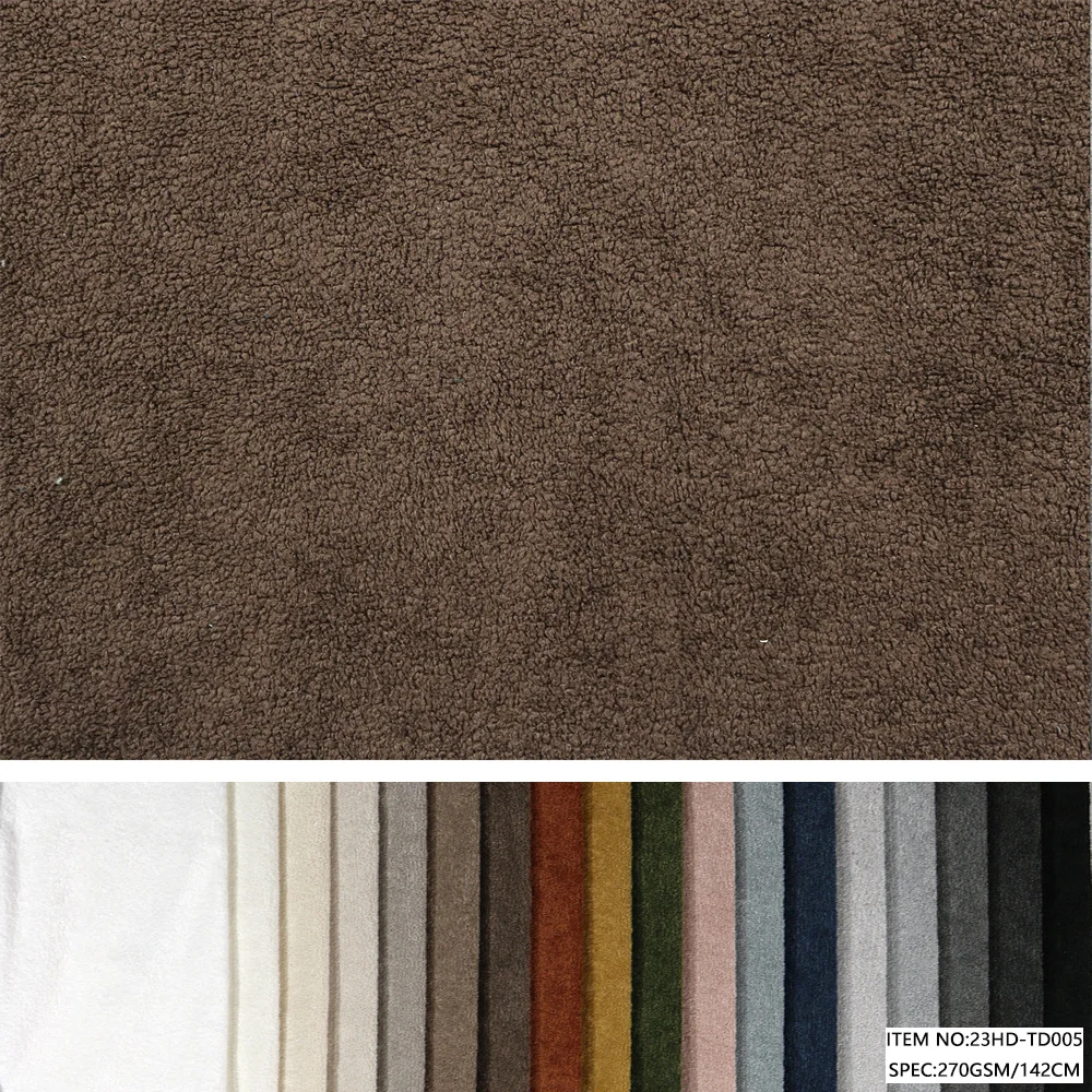 Home Textile 100% Polyester Fabric GRS and Oeko Certification Luxury Boucle Fabric Upholstery For Sofa