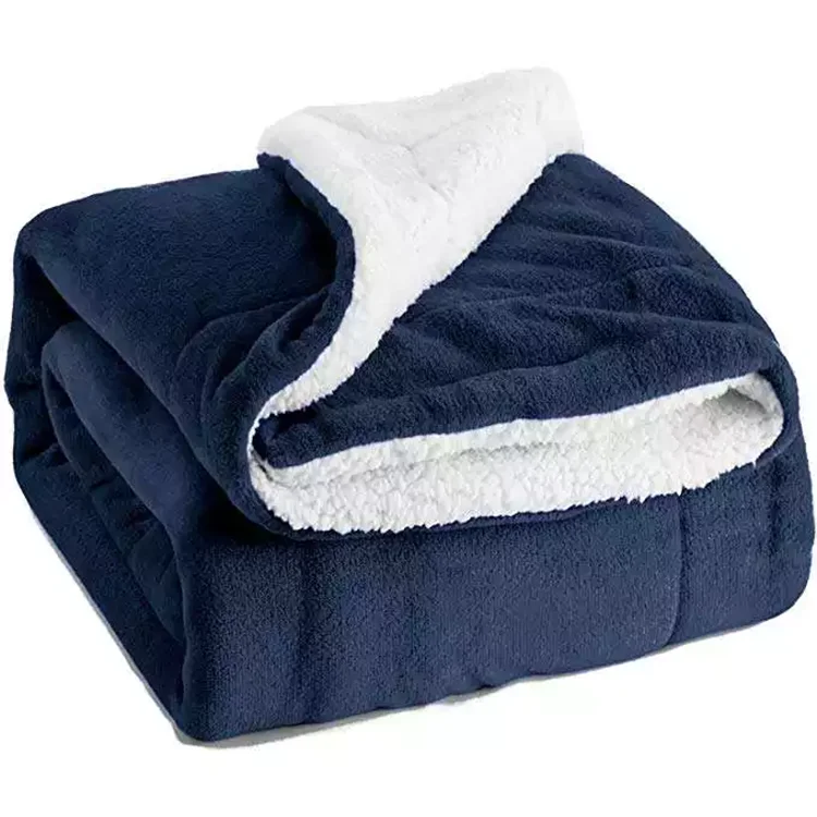 Amazon Best Selling 100% Polyester Soft Cozy Coral Flannel Fleece Blanket For Winter Sherpa Blanket