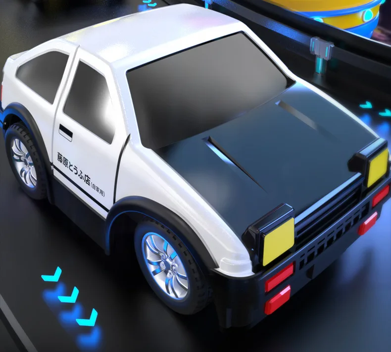 Metal Watch Remote Control Cars Small Kid Toys Gifts Cybers-truck AE86 Van With Light Cheap Mini RC Drift Car For Children