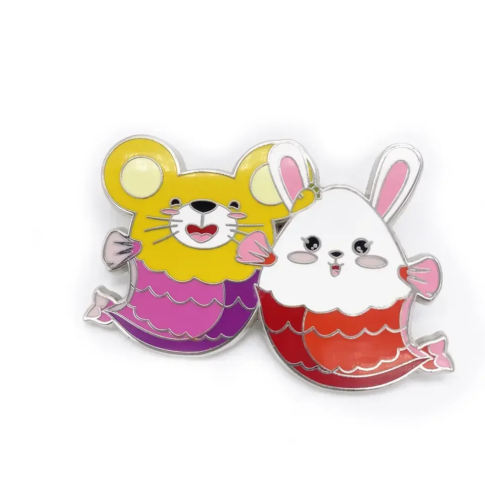 Customized Own  design logo cute soft enamel lapel pin custom metal anime hard for garment and gift enamel pin custom