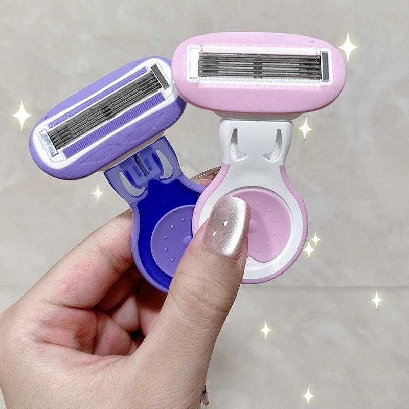 Оптовая продажа от производителя бритва для женщин с 5 лезвиями безопасная мини-бритвенная Бритва бритья чистая и гладкая