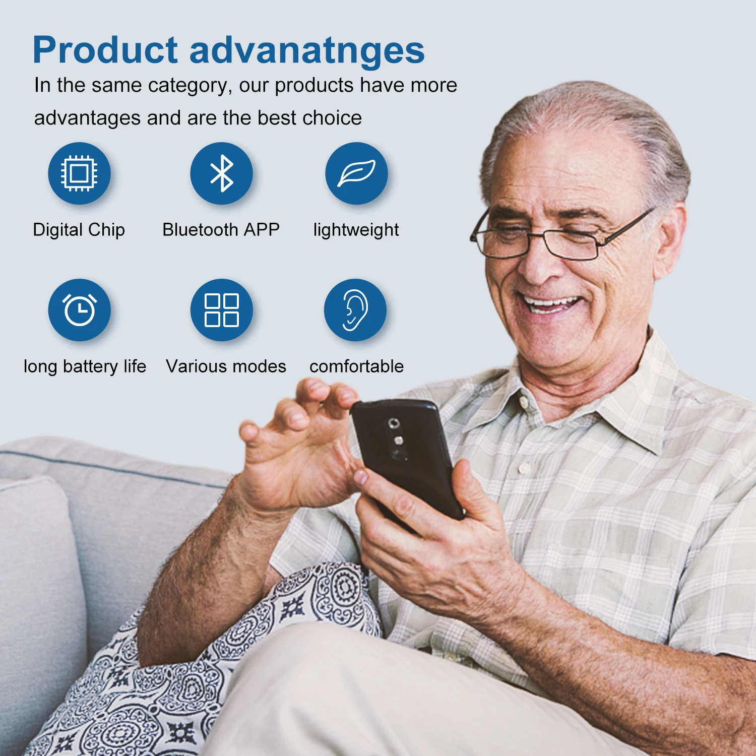 Soroya Ear Audio Service Deaf-Aid Manufacturing BTE Rechargeable Digital Hearing Aids