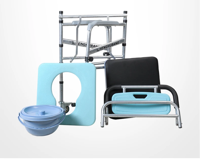 China Wholesale Bathroom Commode Chair Lift Transfer Wheelchair Disabled Bath Commode Shower Chair For The Elderly