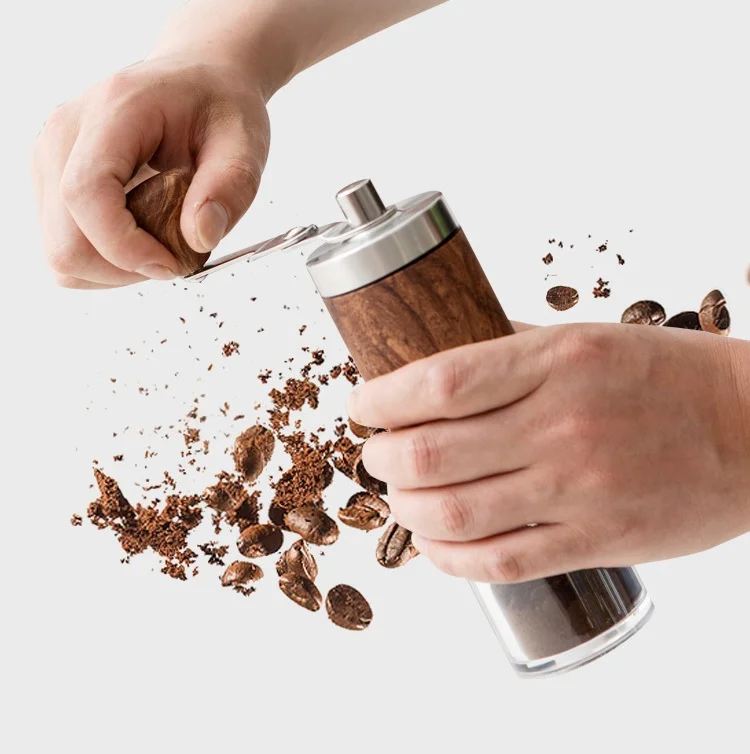 Hot Sale 304 Stainless Steel Manual Coffee Grinder Office Portable Coffee Grinder Home DIY Grinder Gift