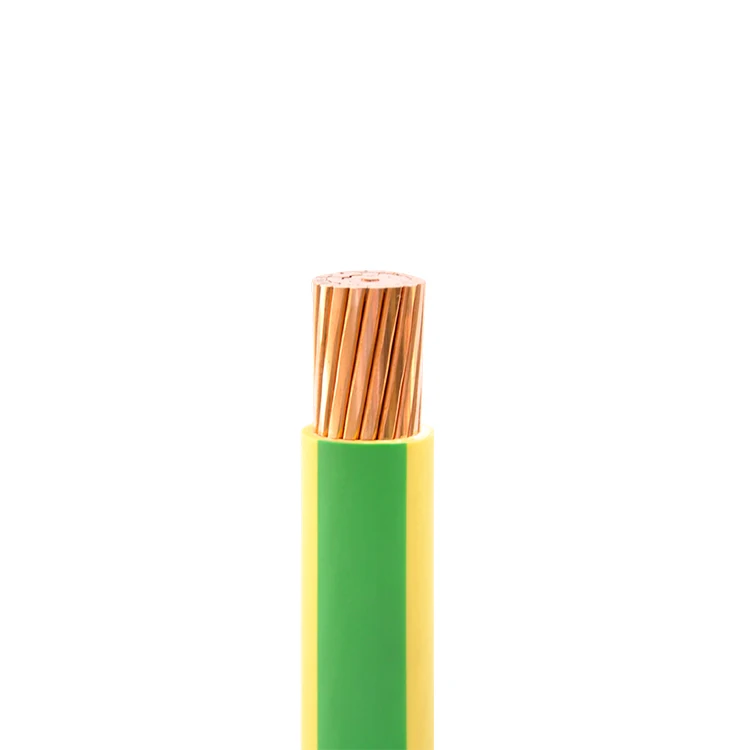 Polyvinyl Chloride Insulation Copper Conductor Earthing Cables Flexible 4mm Single Core Earthing Wire