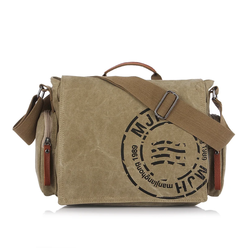
Wholesale canvas sling bag men messenger crossbody bag 