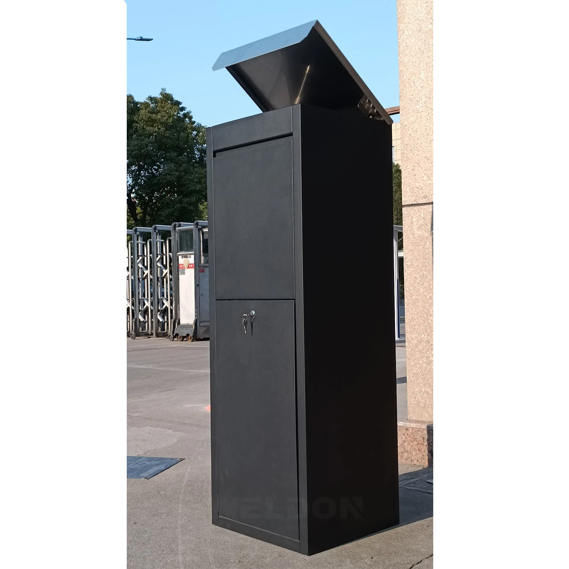 Outdoor Area Waterproof Modern Secure Free Standing Parcel Packaging Mailboxes Letterbox