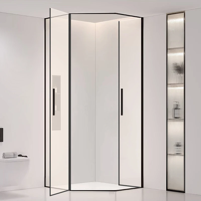 New product durable top quality shower enclosure white printing Glass Sliding Door customizable Bathroom