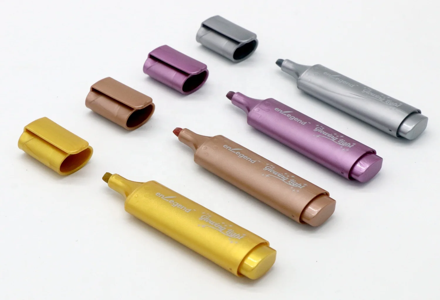 Metallic Color Highlighter Collection: Non-Toxic Designs for Office and School Aesthetics