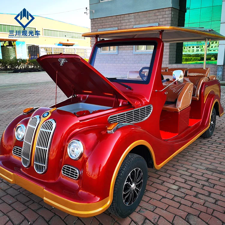 8 Seat Electric Antique Tourist Sightseeing Vehicle Vintage Classic Car