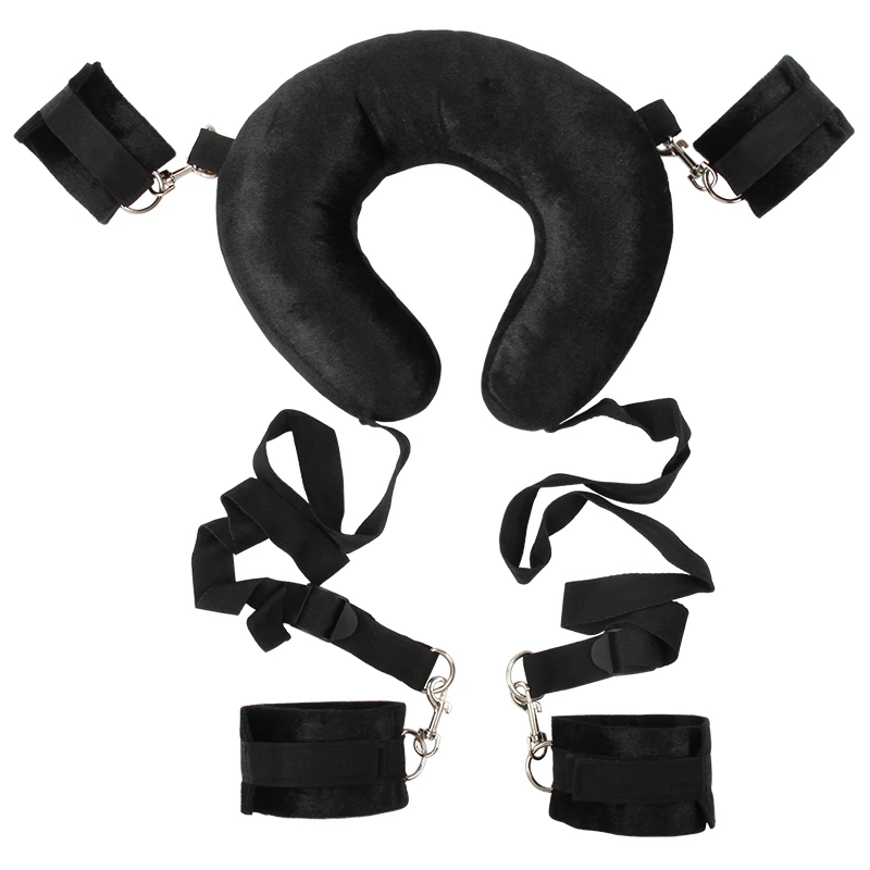 SM Posture Split Leg Pillow Binding Sexy Legs Split Cuffs Restraint Strap Sexual Open Leg Belt