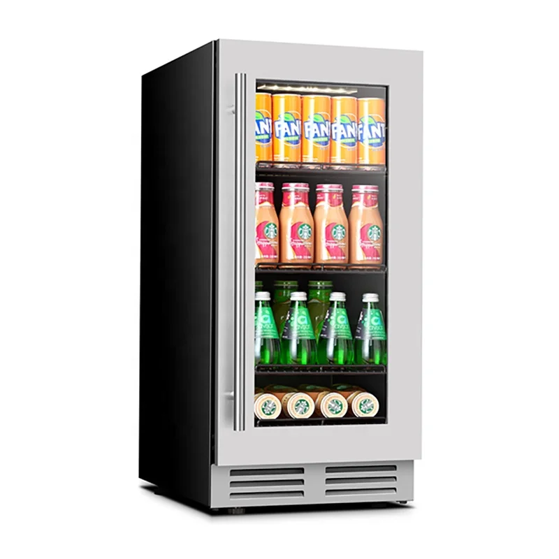 Home Small Residential Compact Imported Compressor Counter Top Forced Convection Stand Up Refrigerator Beverage And Beer Coolers