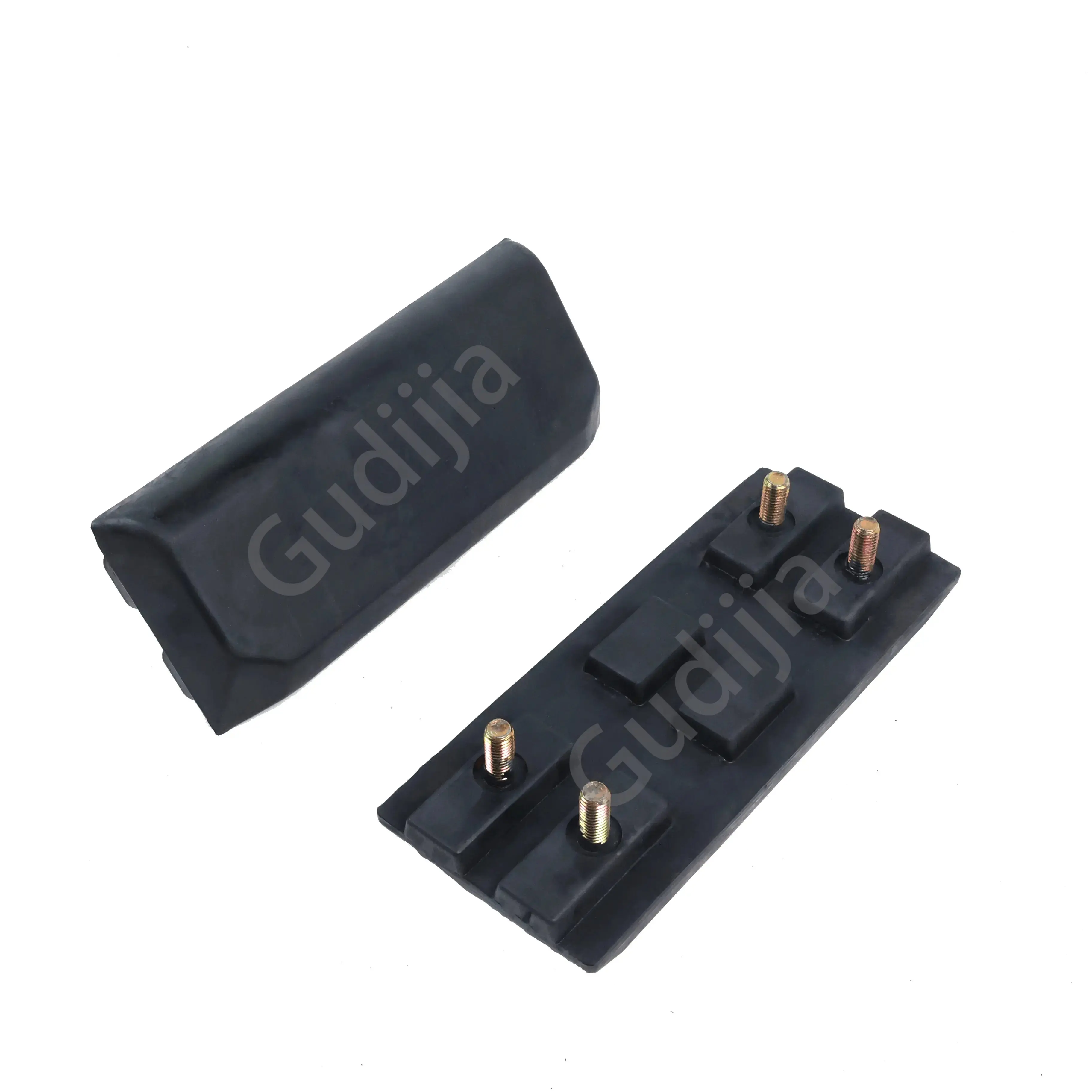 Industrial flexible paver rubber track shoes durable molding black rubber pad