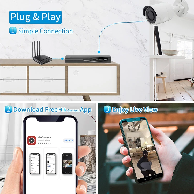 Hitosino DS-2CD2043G0-I Black replaced hik ds-2cd2042wd-i IR POE video camera security protection home camera seguridad