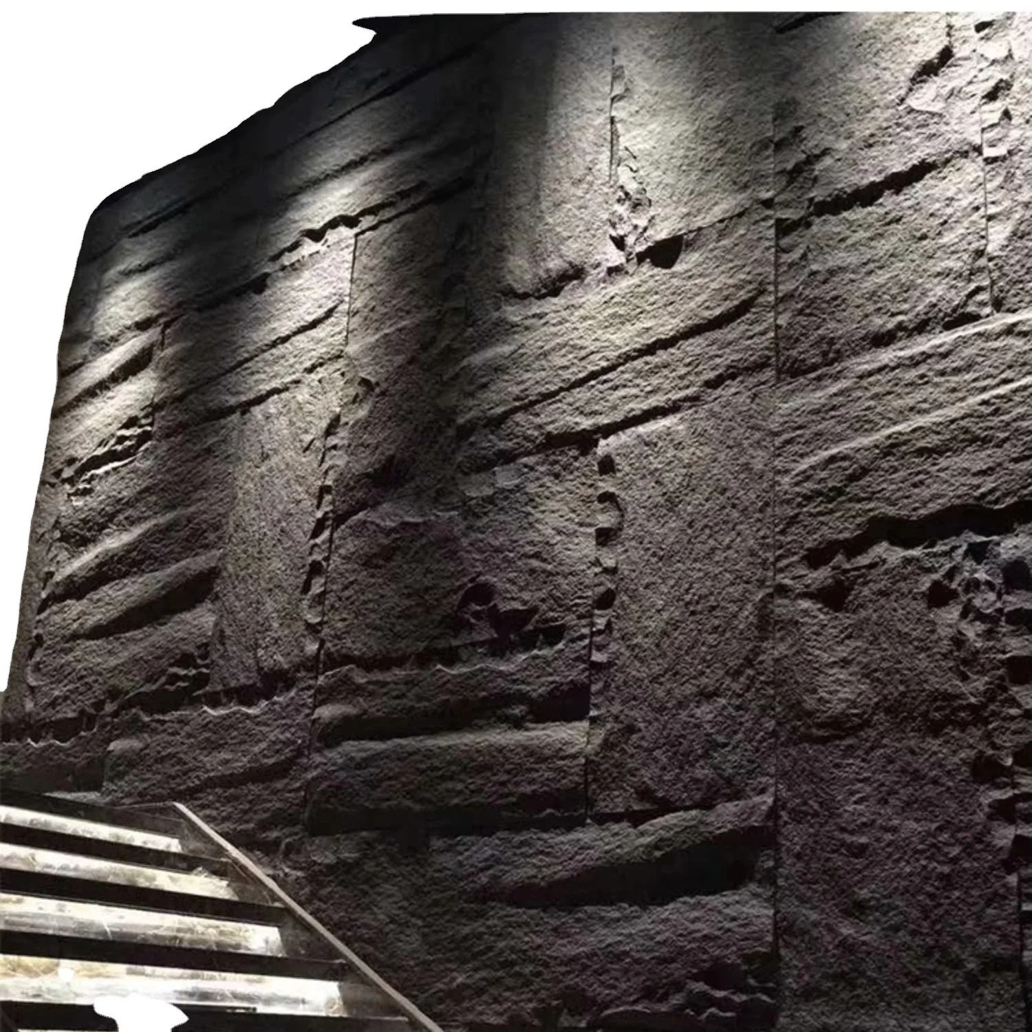 3d culture pu fayx mushroom cultural foam feather Polyurethane Cultural  stone wall panel skin for exterior wall