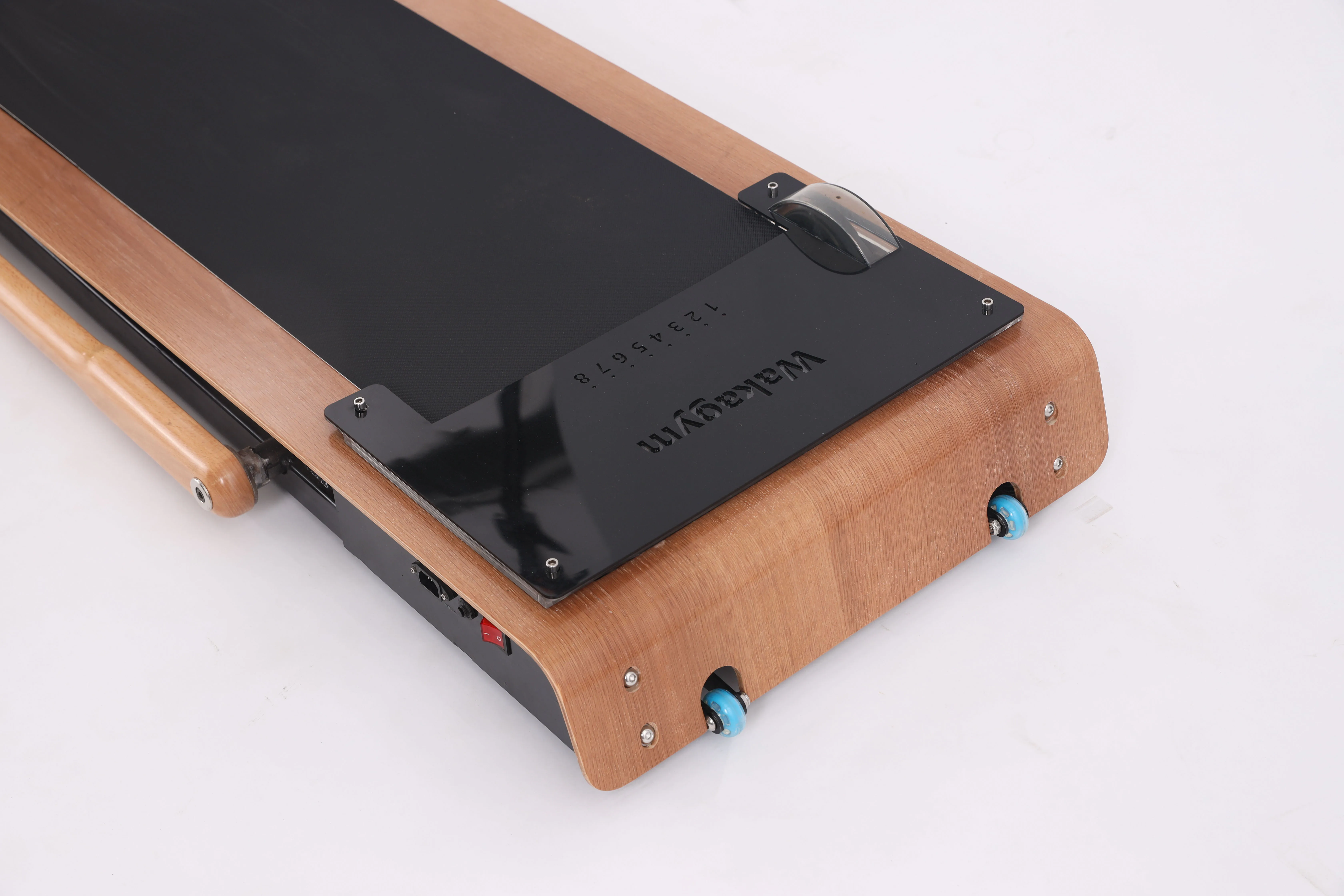 Wakagym Treadmill Small folding indoor electric silent shock-absorbing Wooden treadmill Foldable Home Office Walk Treadmill